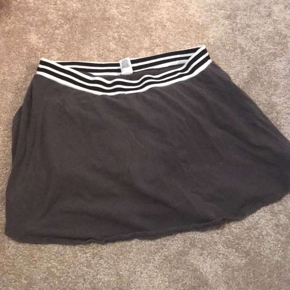 Gray Skater Skirt